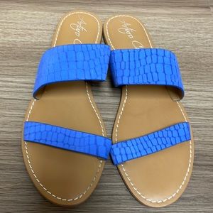 Arturo Chiang Flat Sandal, Blue